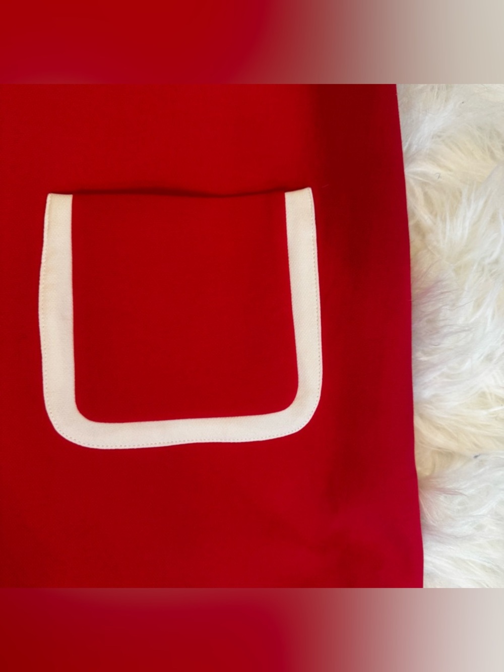 Tara Jarmon Magenta Pink Shift Dress | White Trim Pocket Detail | EU 38 (US 6) - Picture 3 of 14